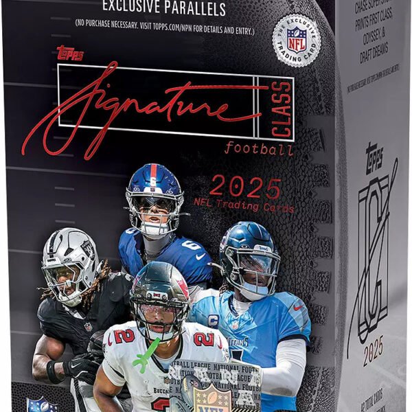 2025 Topps Signature Class NFL Blaster Box 40 Box Case