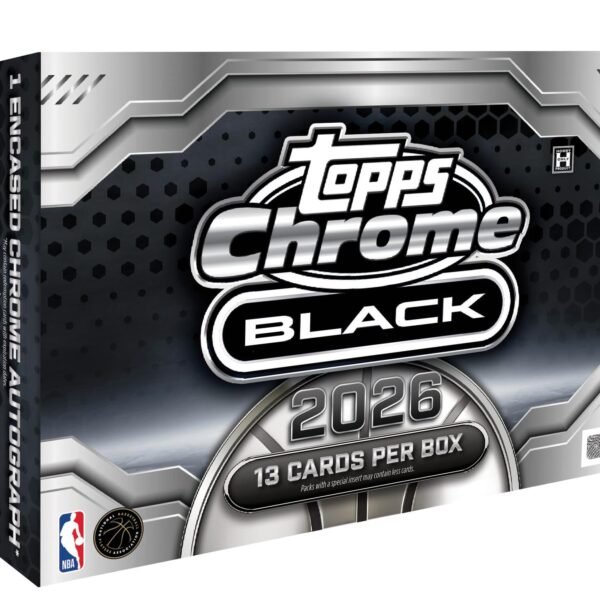 2025/26 Topps Chrome Black Basketball Hobby Box (Presell)