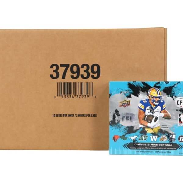 2025 Upper Deck CFL Canadian Football League Hobby 20-Box Case