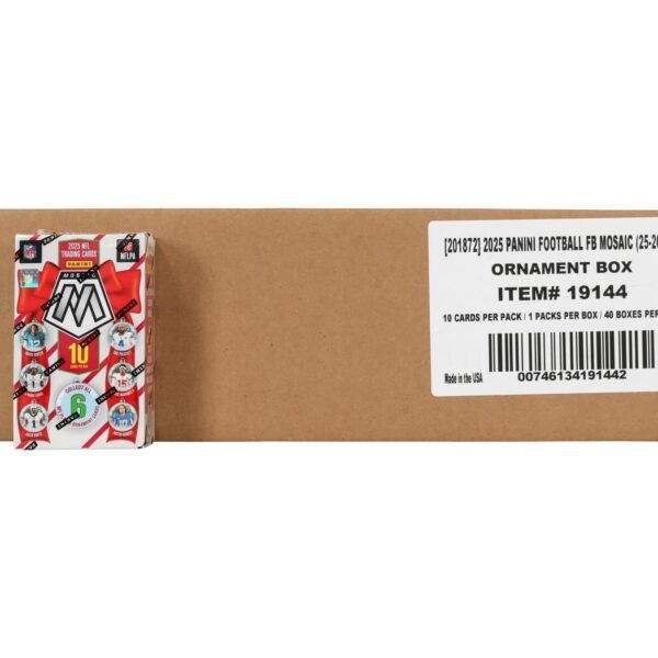 2025 Panini Mosaic Football Ornament 40-Box Case