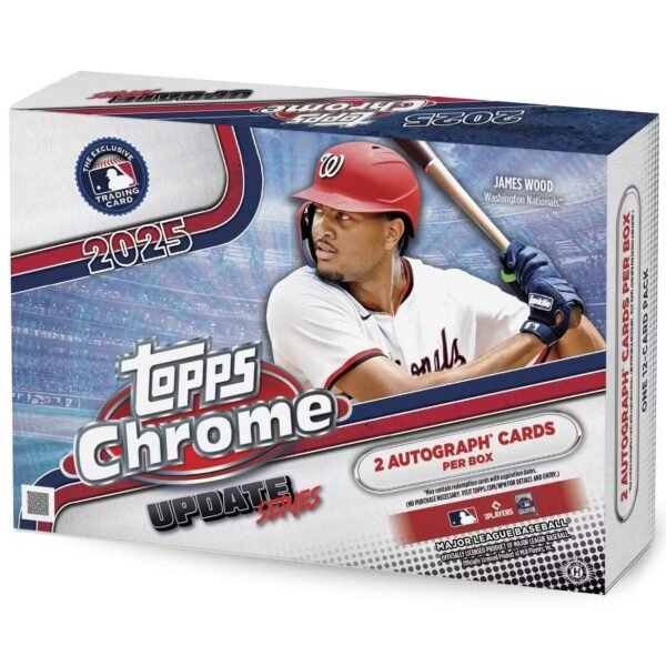 2025 Topps Chrome Update Series Baseball Breaker's Delight 6 Box Case