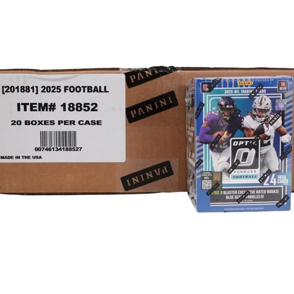 2025 Panini Donruss Optic Football Blaster Hobby 20-Box Case (Blue Scope Parallels!)