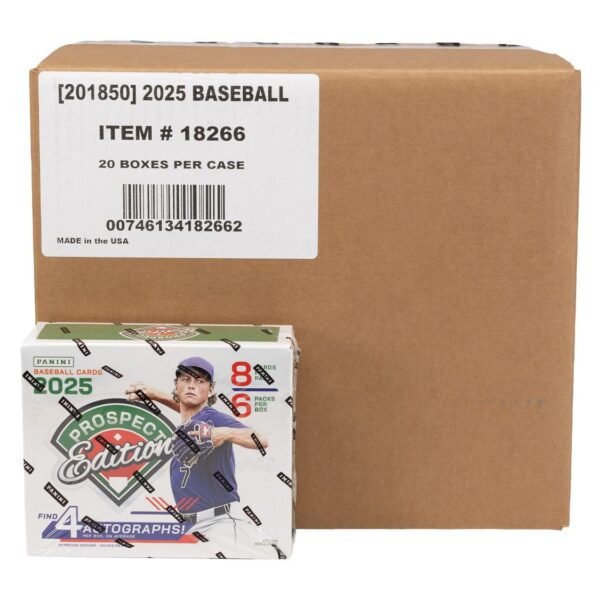 2025 Panini Prospect Edition Baseball Hobby 20-Box Case