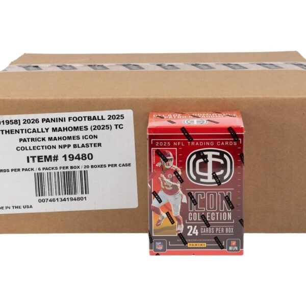 2025 Panini Mahomes Icon Collection Football Blaster 20-Box Case