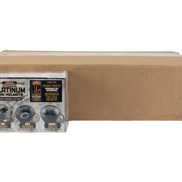 2026 TriStar Autographed Platinum Football Mini Helmets Honors Edition Hobby 8-Box Case