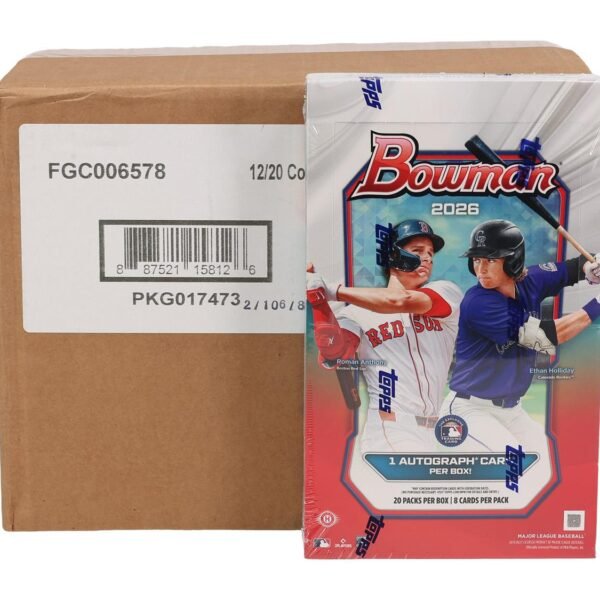 2026 Bowman Baseball Hobby 12-Box Case