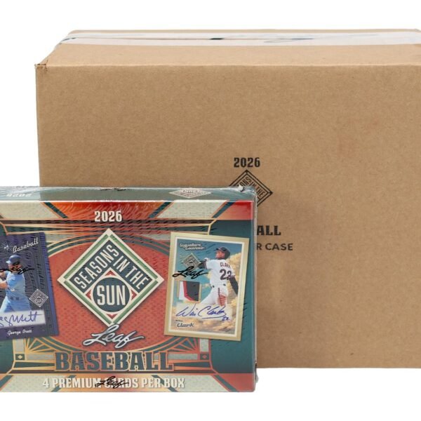 2026 Leaf Seasons in the Sun Baseball Hobby 10-Box Case