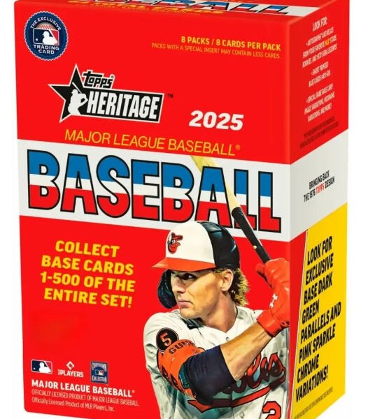 2025 Topps Heritage Baseball Blaster 40 Box Case