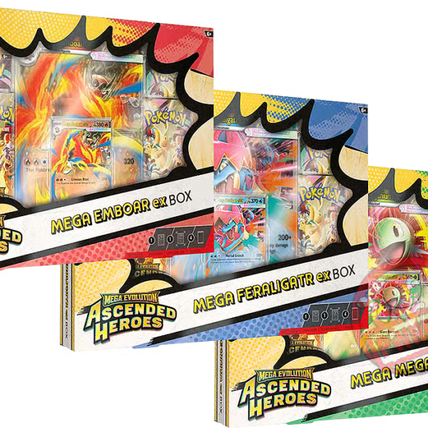 Pokemon Ascended Heroes Mega EX Box 6-Box Case