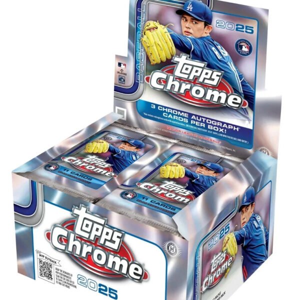 2025 Topps Chrome Baseball Jumbo 8 Box Case