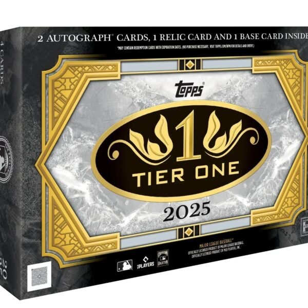 2025 Topps Tier 1 Baseball Hobby Box 12-box case