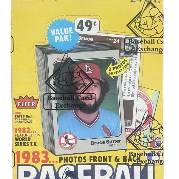 1983 Fleer Baseball Wax Box BBCE FASC Wrapped Box