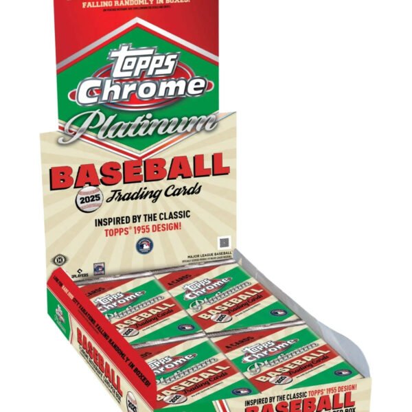 2025 Topps Chrome Platinum Baseball Hobby Box 12 Box Case