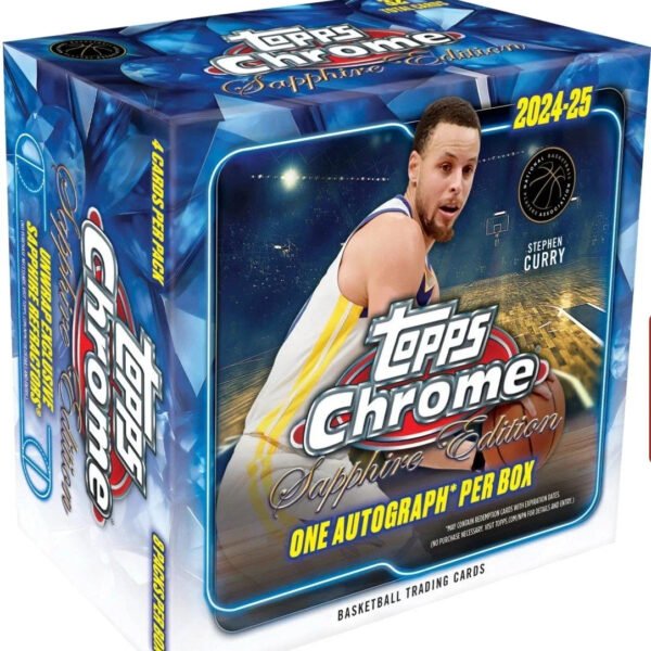 2024-25 Topps Chrome Basketball Sapphire Edition Hobby Box